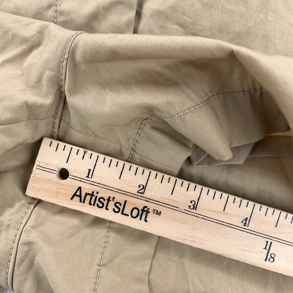Michael Kors Womens Pleated Cotton Shorts Khaki Tan High Rise Size 4 NEW